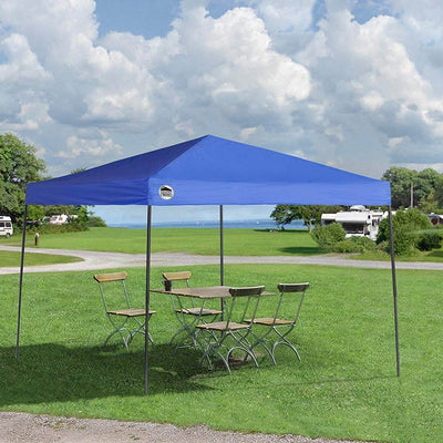 Quik Shade 10 x 10 Foot Instant Straight Leg Pop Up Outdoor Canopy Shelter, Blue