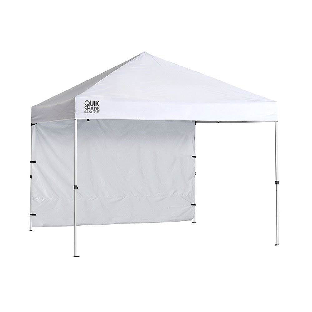 ShelterLogic C100 10 x 10 Foot Straight Leg Pop Up Canopy, White (Open Box) - VMInnovations