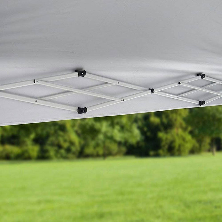 ShelterLogic Commercial C100 10 x 10 Ft Leg Pop Up Canopy, White (Open Box) - VMInnovations
