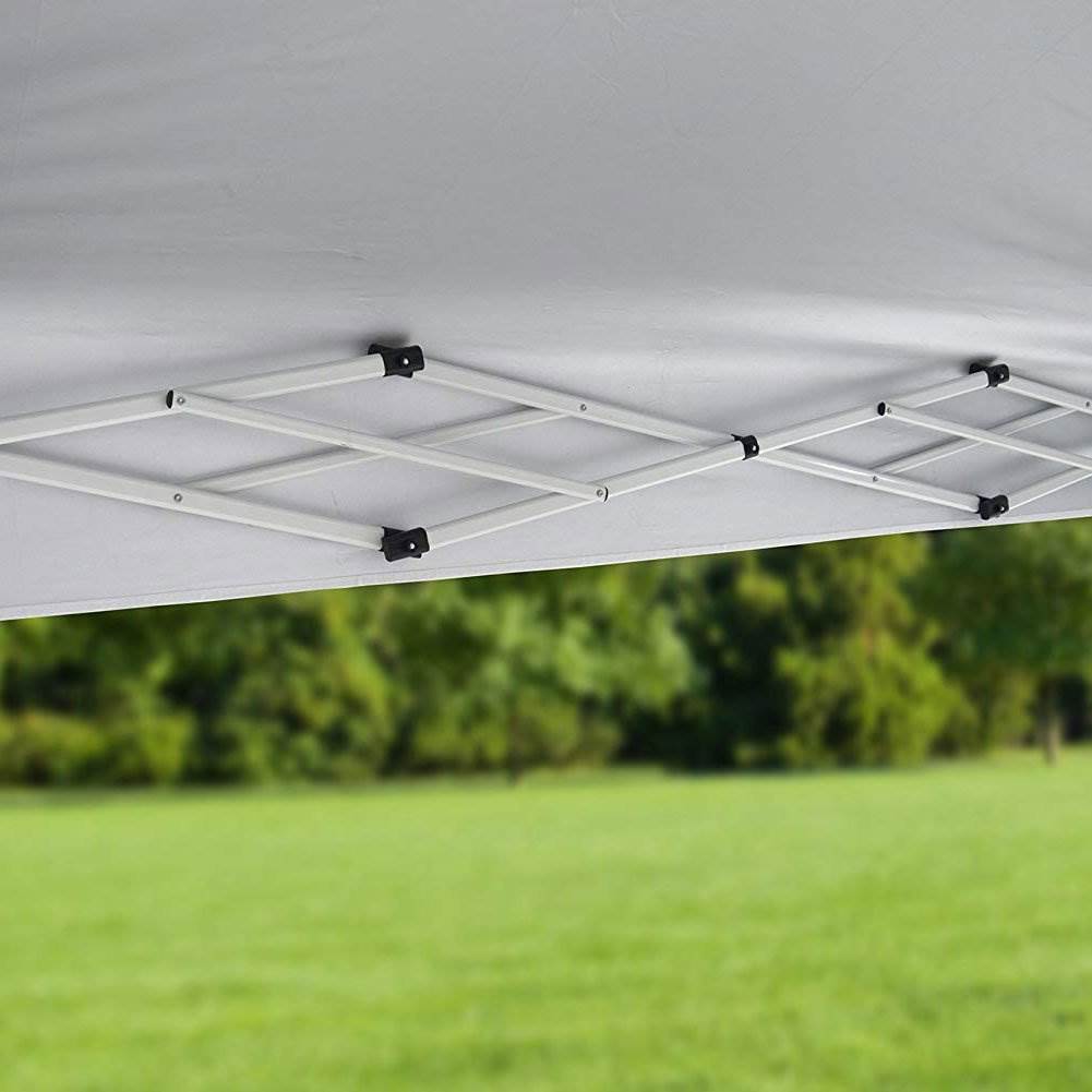ShelterLogic C100 10 x 10 Foot Straight Leg Pop Up Canopy, White (Open Box) - VMInnovations