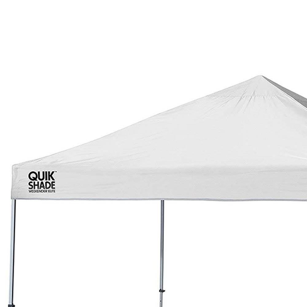 ShelterLogic Weekender Elite 10' x 10' Straight Leg Pop Up Outdoor Canopy, White