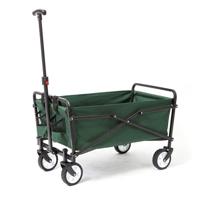 Seina Heavy Duty Compact Folding 150 Pound Capacity Utility Cart, Green (Used)