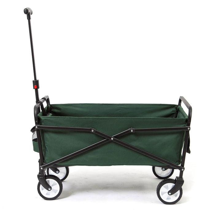 Seina Heavy Duty Compact Folding 150 Pound Capacity Outdoor Utility Cart, Green