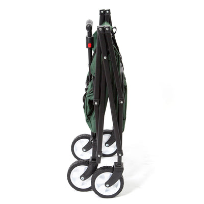 Seina Heavy Duty Compact Folding 150 Pound Capacity Utility Cart, Green (Used) - VMInnovations
