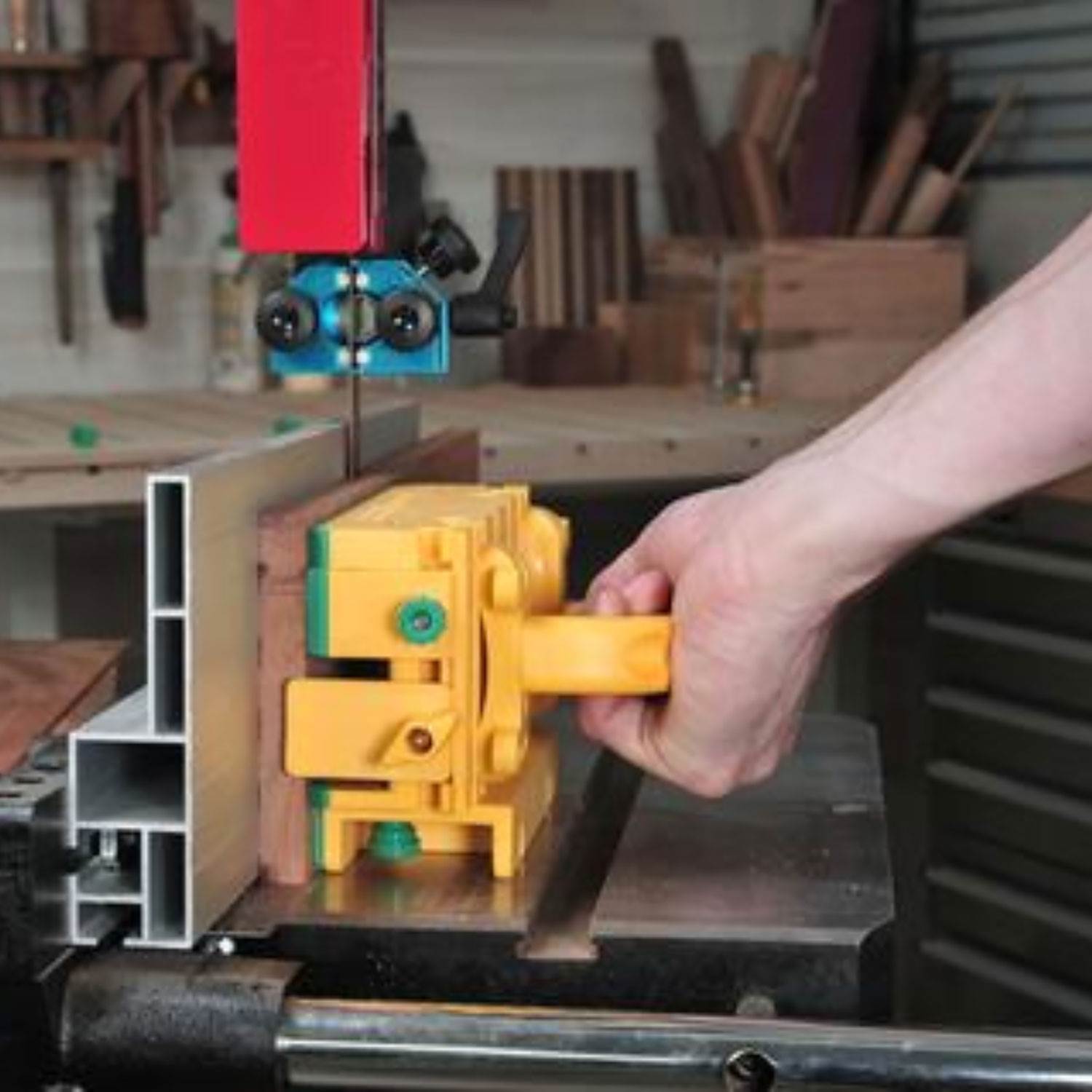 Microjig GRHB010 Woodworking Tool Ergonomic Handle Bridge Kit Accessory, Yellow