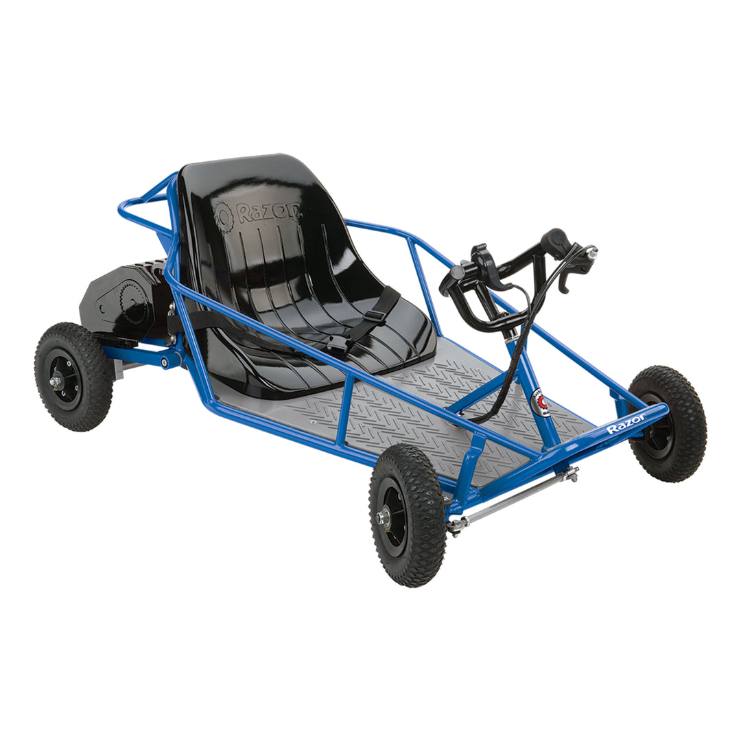 Razor 25143540 Kids Youth Electric Go Kart Dune Buggy, Blue Frame (Open Box)