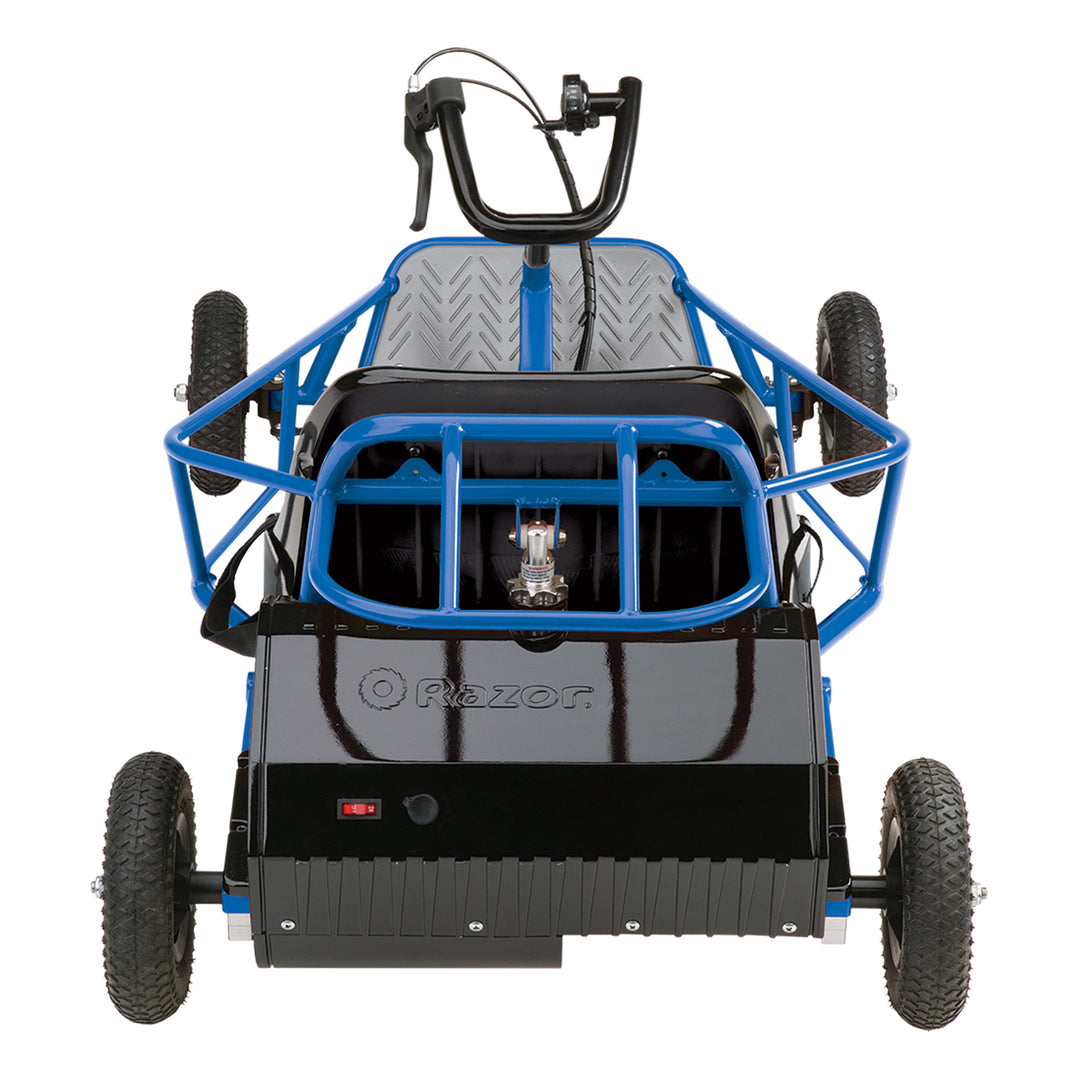Razor Single Rider Electric Kart Dune Buggy for Ages 8+, Blue (For Parts)