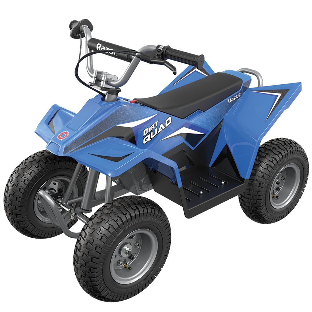 Razor Kids Electric Off Road Mini Dirt Quad Bike 4 Wheeler ATV 24 Volt, Blue