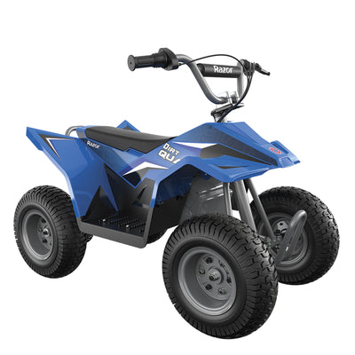 Razor Kids Electric Off Road Mini Dirt Quad Bike 4 Wheeler ATV 24 Volt, Blue