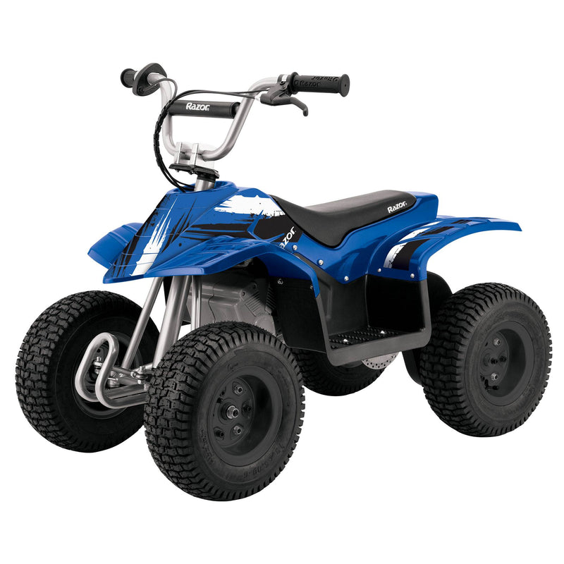 Razor Kids Electric Mini Dirt Quad Bike 4 Wheeler ATV 24 Volt, Blue (Open Box)