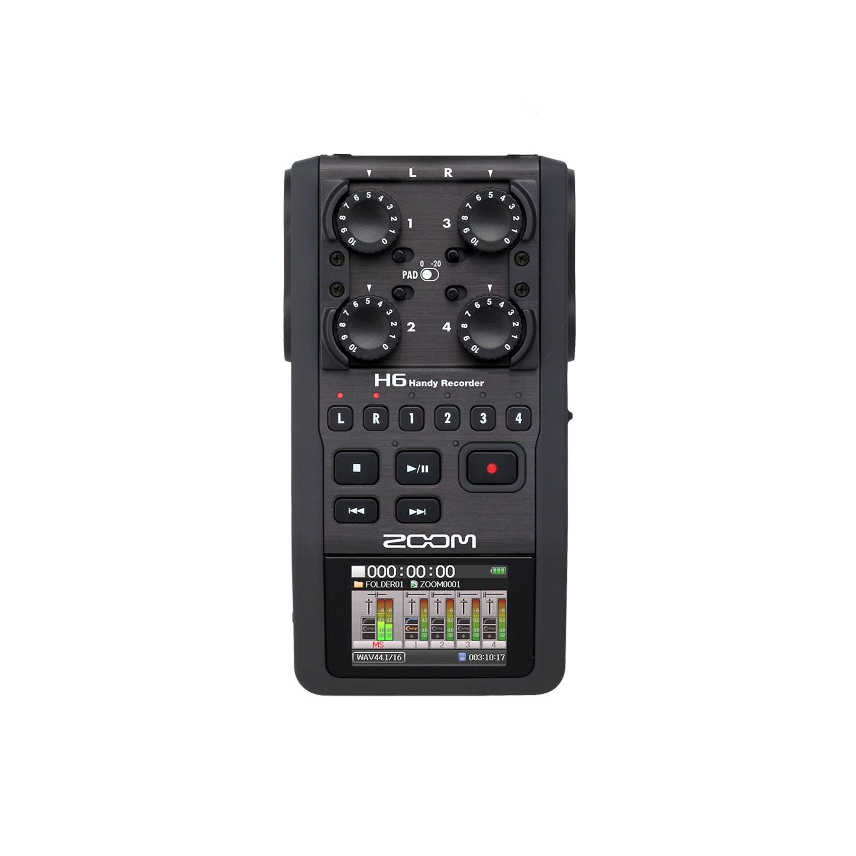 Zoom H6 Portable Handy Interchangeable Digital Audio Recorder System