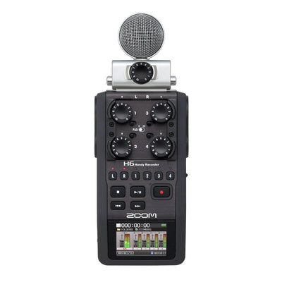 Zoom H6 Portable Handy Interchangeable Digital Audio Recorder System