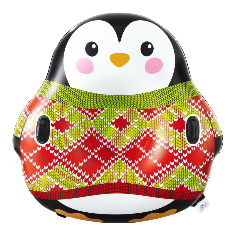 H2OGO! Snow 48 x 46.50 Inch Peyton the Penguin Inflatable Winter Snow Tube Sled