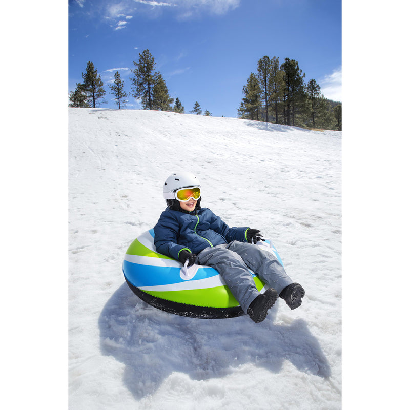 H2OGO! Snow 36" Winter Swirl 1 Person Inflatable Snow Tube Saucer (Open Box)