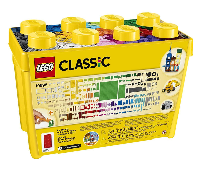 LEGO Classic 790 Piece Building Blocks Set + Creative Supplement + Stud Plate