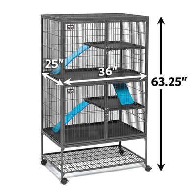 MidWest Homes for Pets Ferret Nation Double Multi Level Habitat Cage (Open Box)