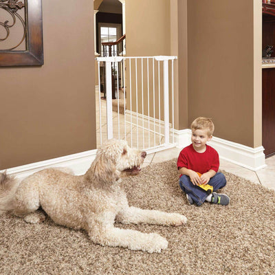 MidWest Homes for Pets 39 Inch Tall Metal Adjustable Dog Pet Puppy Training Gate
