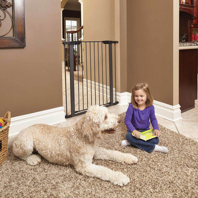 MidWest Homes for Pets 39-Inch Tall Dog Pet Puppy Gate, Graphite (Open Box)