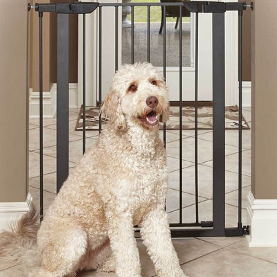 MidWest Homes for Pets 39-Inch Tall Dog Pet Puppy Gate, Graphite (Open Box)