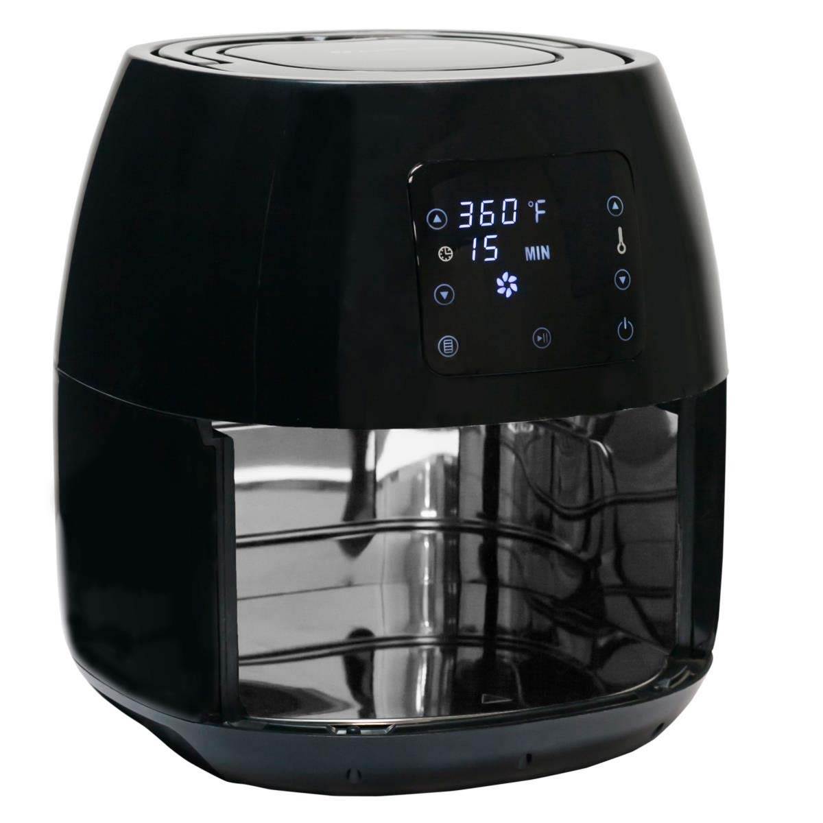 Avalon Bay Air Fryer Digital Display Stainless Steel Healthy Kitchen Appliance