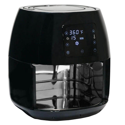 Avalon Bay Air Fryer Digital Display Stainless Steel Healthy Kitchen Appliance