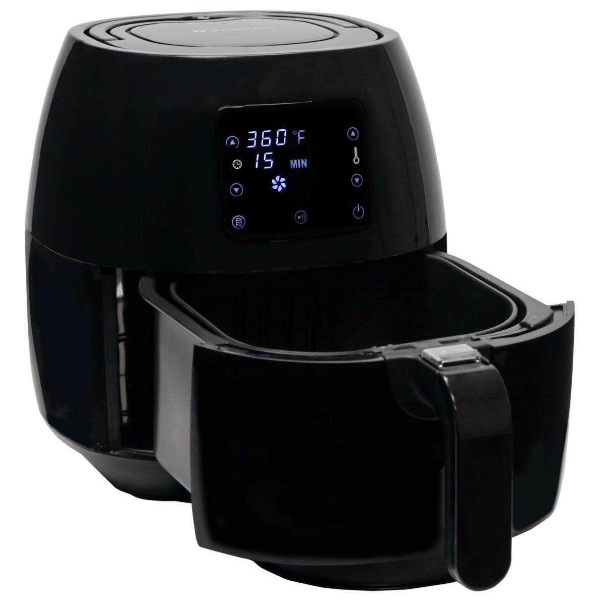 Avalon Bay Air Fryer Digital Display Stainless Steel Healthy Kitchen Appliance
