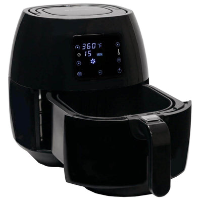 Avalon Bay Air Fryer Digital Display Stainless Steel Healthy Kitchen Appliance