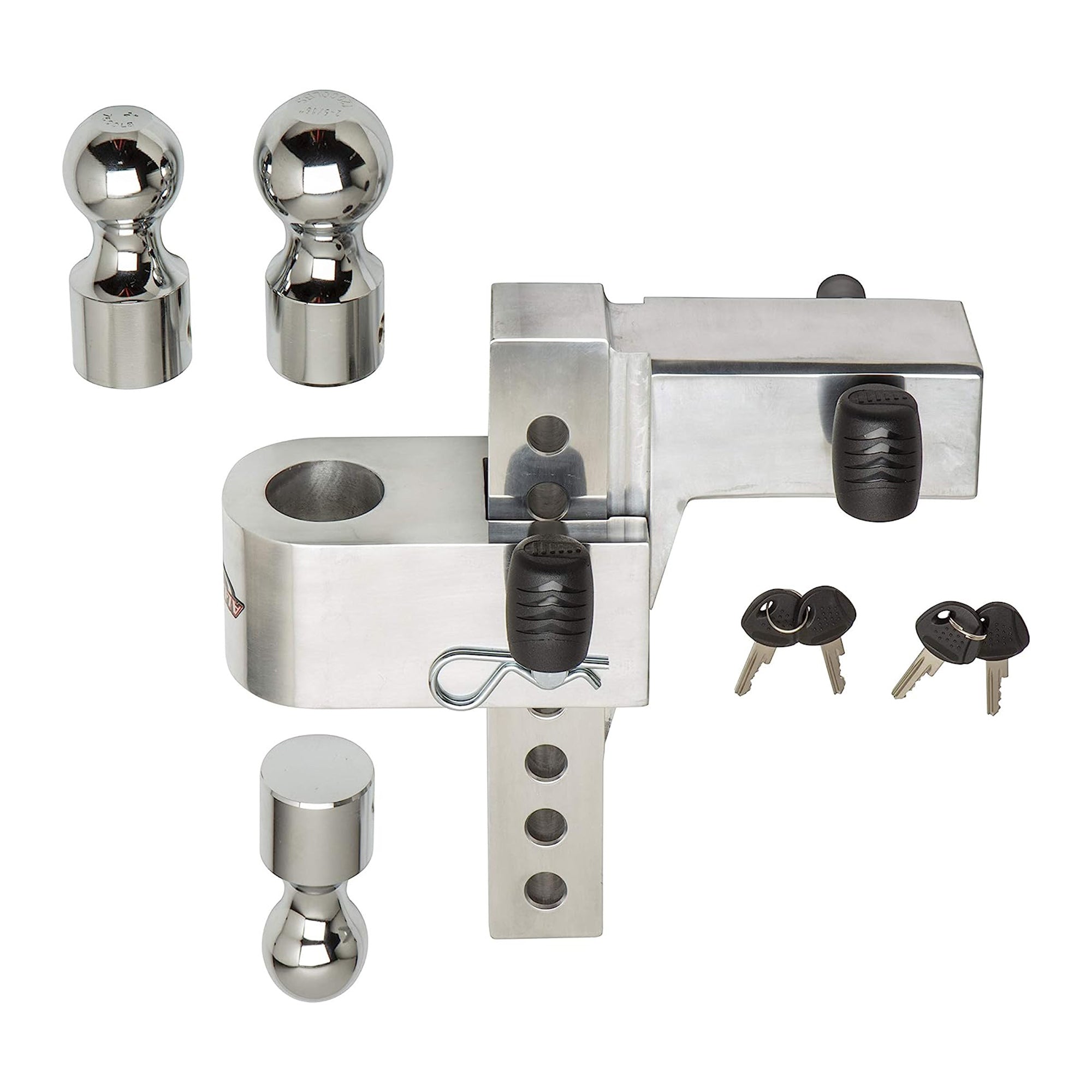 Uriah Products Aluminum Hitch Mount HD with 8" Rise & Drop (Open Box) (2 Pack) - VMInnovations