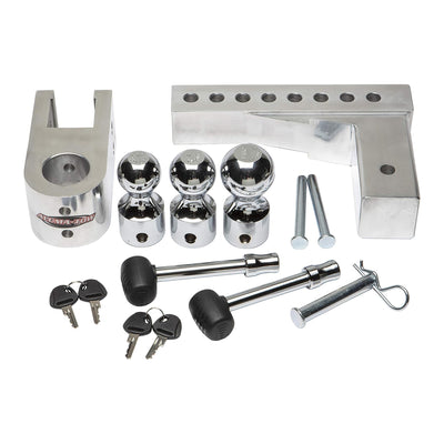 Uriah Products Aluminum Hitch Mount HD with 8" Rise & Drop (Open Box) (2 Pack) - VMInnovations