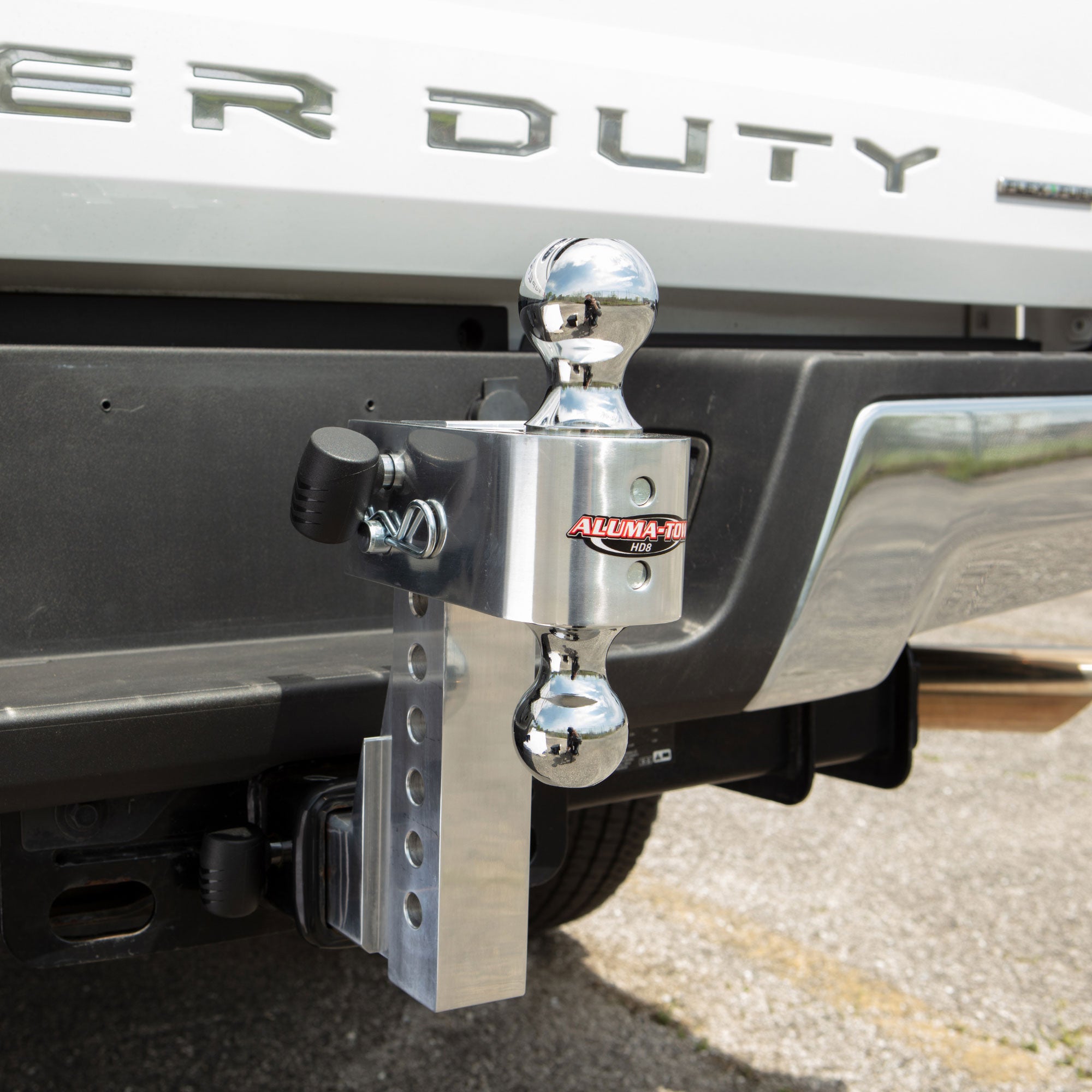 Uriah Products Adjustable Aluminum Hitch Mount HD with 8" Rise & Drop (Open Box) - VMInnovations