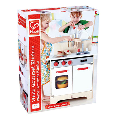 Hape Pretend White Kitchen Wooden Children's Toy w/ Oven, Stovetop (For Parts)