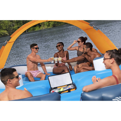 Bestway CoolerZ Tropical Breeze 6 Person Inflatable Party Island Float(Open Box) - VMInnovations