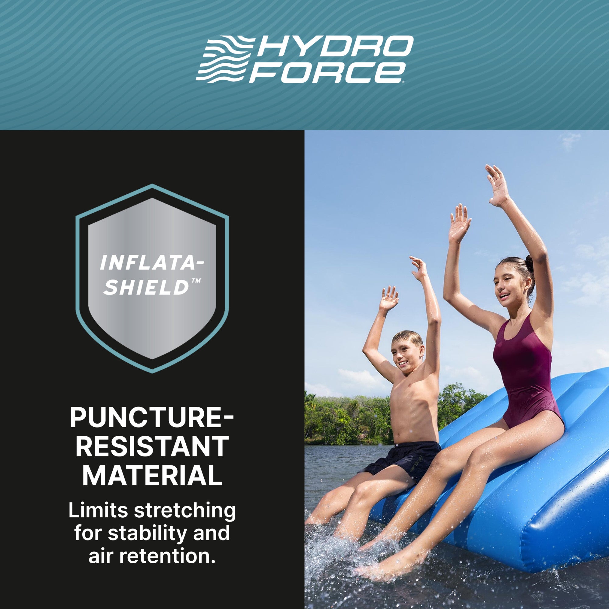 Bestway Hydro Force Detachable Summer Slide 5 Person Activity Island (Open Box) - VMInnovations