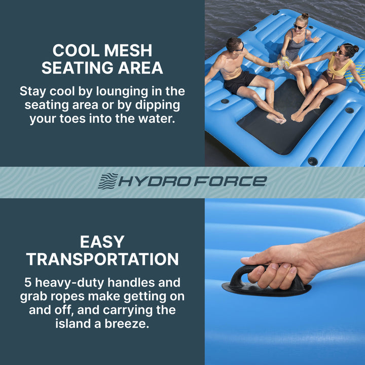 Bestway Hydro Force Detachable Summer Slide 5 Person Activity Island (Open Box) - VMInnovations