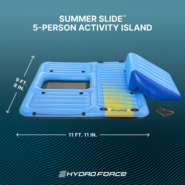 Bestway Hydro Force Detachable Summer Slide 5 Person Activity Island (Open Box) - VMInnovations
