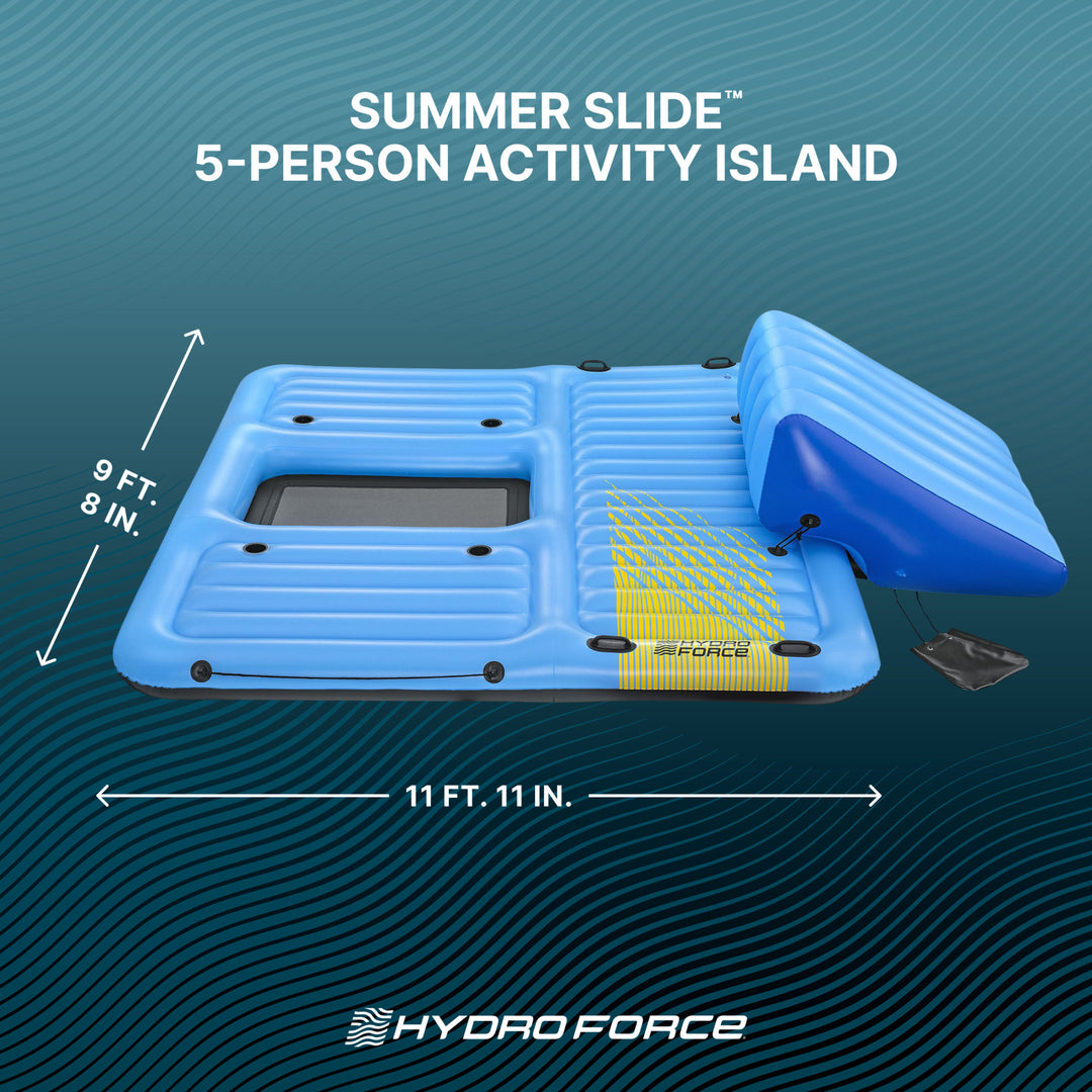 Bestway Hydro Force Detachable Summer Slide 5 Person Activity Island (Open Box)