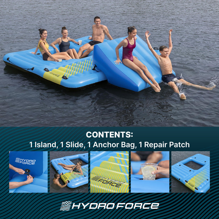 Bestway Hydro Force Detachable Summer Slide 5 Person Activity Island (Open Box)