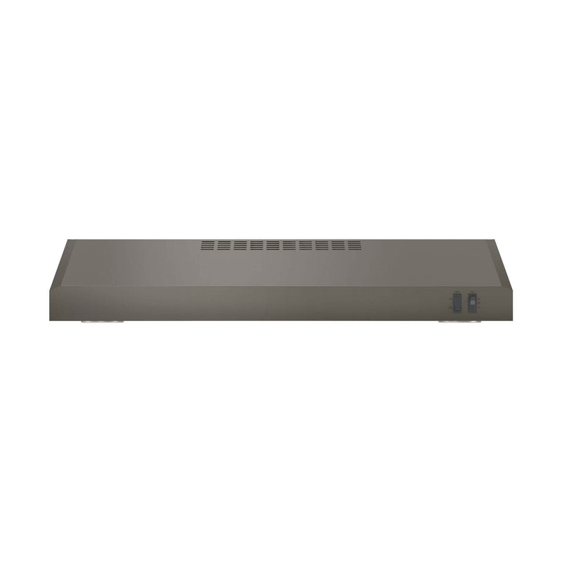 GE 30 Inch Energy Star Certified Under the Cabinet Convertible Hood Vent, Slate