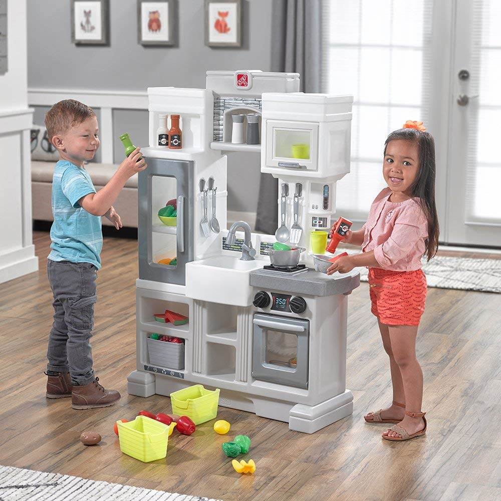 Step2 Downtown Delights Pretend Play Toy Kitchen Set (Open Box)