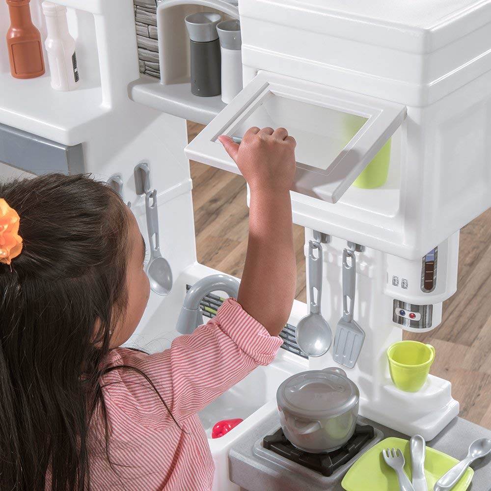 Step2 Downtown Delights Pretend Play Toy Kitchen Set (Open Box)