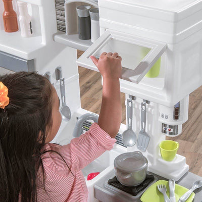 Step2 Downtown Delights Pretend Play Toy Kitchen Set (Open Box)