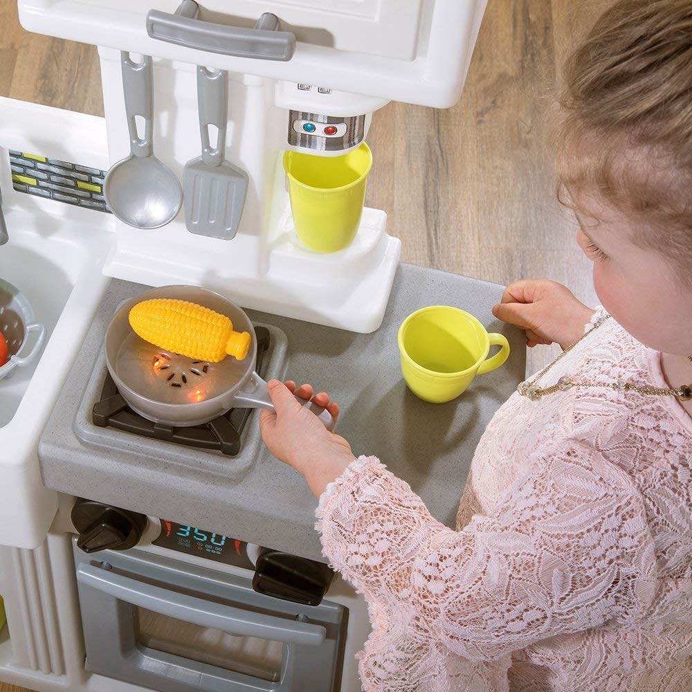 Step2 Downtown Delights Pretend Play Toy Kitchen Set (Open Box)