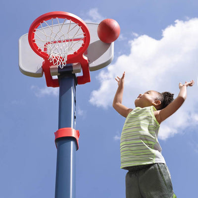 Step2 Durable Child Shootin Hoops Pro Basketball Hoop and Ball, Blue (For Parts)