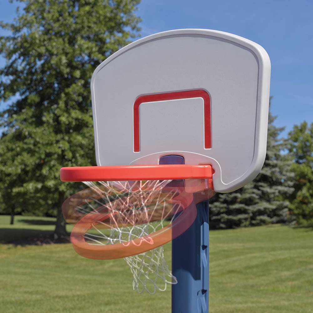 Step2 Durable Adjustable Child Pro Basketball Hoop and Ball, Blue (Used)