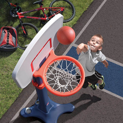 Step2 Durable Adjustable Child Shootin Hoops Pro Basketball Hoop (Open Box)