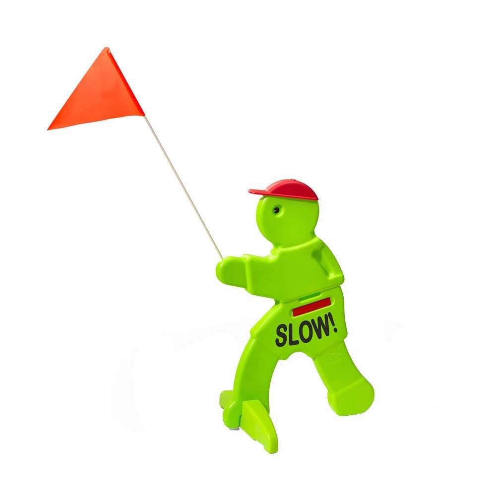 Step2 Kid Alert Warning Children at Play Safety Sign, Neon Green (Open Box)