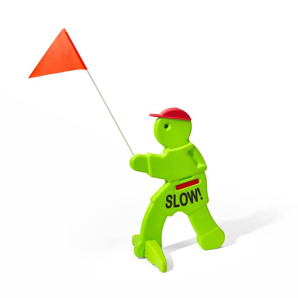 Step2 Kid Alert Warning Children at Play Safety Sign, Neon Green (Open Box)
