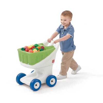 Step 2 Little Helper's Pretend Grocery Store Shopping Cart, Green (Open Box)