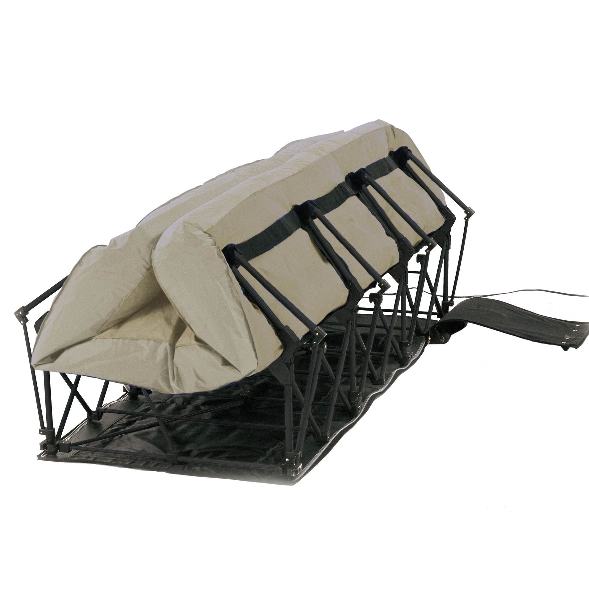 EZ Queen Raised Air Mattress Bed & Frame with Built In NeverFlat AC Pump (Used) - VMInnovations