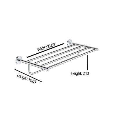Grohe Essentials 22 Inch 4 Rung Multi Towel Rack with StarLight Chrome Finish